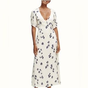 NEW Scotch & Soda white detailed midi dress (small)